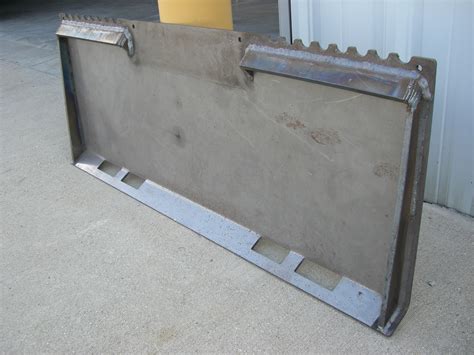 backing plate for skid steer|attachment plate for skid steer.